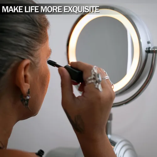 Miniatura 7 de Espejo de aumento iluminado de doble cara, bombilla de repuesto para espejo de maquillaje o aumento iluminado de doble cara, blanco cálido 3K