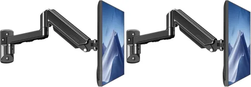 Miniatura 11 de MOUNTUP Soporte de pared para monitor para pantallas de 49, 45, 43, 40, 35, 32, 27 y 24 pulgadas, soporte de monitor de pared resistente, soporta