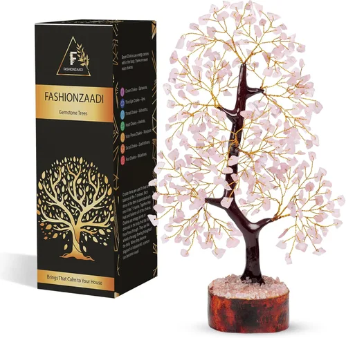 Miniatura 8 de FASHIONZAADI Árbol de la vida de 7 chakras, cristales y piedras curativas, regalos de cumpleaños para mujeres, árbol de cristal para energía