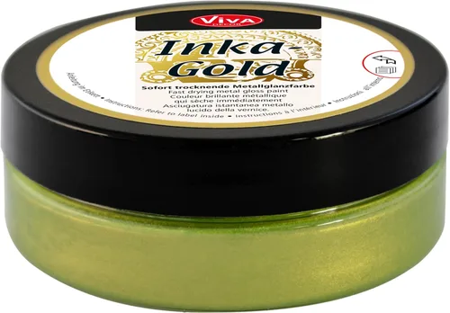 Miniatura 16 de Viva Decor Inka Gold Gilding Wax 2.3 oz (Oro) - Pasta de Pulido Metálica a Base de Cera de Fácil Aplicación. Brillo Metálico de Secado Rápido, Dorado