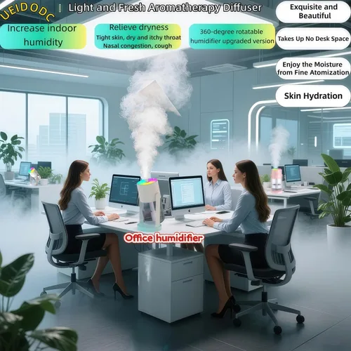Miniatura 4 de UEISODC humidificador de dormitorio, humidificador USB de escritorio, ambientador de coche, alivia la piel apretada, tos, congestión nasal, alergias