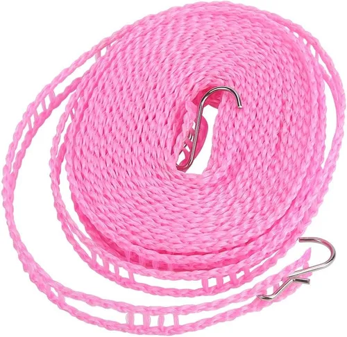 Miniatura 6 de Tendedero de ropa, cuerda de secado de ropa, resistente al viento, tendedero de viaje para interiores y exteriores, tendedero de ropa para camping