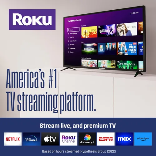 Miniatura 2 de Westinghouse Roku TV - Smart TV de 24 pulgadas, televisión HD con conectividad Wi-Fi y aplicación móvil, pantalla plana, Bluetooth, compatible