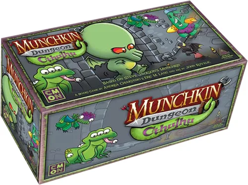 CMON Munchkin Dungeon: Cthulhu Expansion! Juego de estrategia para niños y adultos, mayores de 14 años, 2-5 jugadores, 80 minutos de tiempo de
