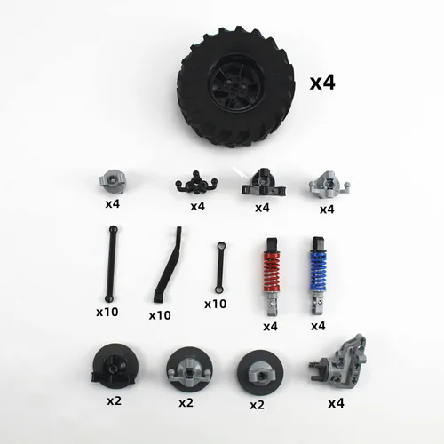 Miniatura 2 de Technical Parts - Accesorios de suspensión para vehículos con neumático de 107 x 44 pulgadas, juego de piezas técnicas compatibles con todas