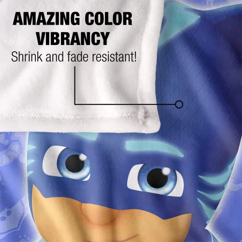Miniatura 4 de LOGOVISION PJ Masks - Manta de personaje Catboy para niños, manta sedosa al tacto, 36 x 58 pulgadas