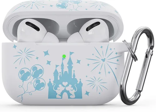 Miniatura 12 de Funda grabada de dos tonos compatible con Apple AirPods Pro de 2ª generación de 1ª generación, funda protectora completa de silicona para AirPods