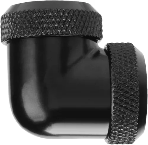 Miniatura 8 de Adaptador extensor G1/4 macho a hembra, tubo G1/4 PETG de 0.630 in OD de 90 grados de enfriamiento de ajuste de compresión doble, mejora el ajuste