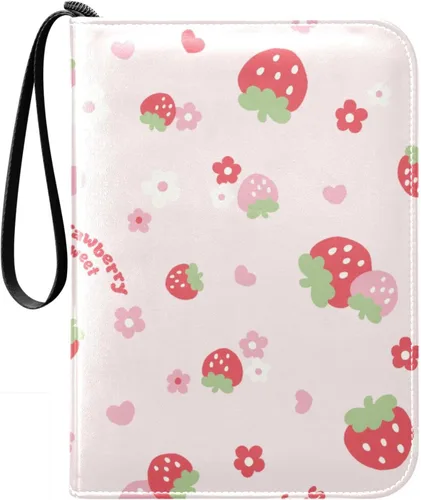 Miniatura 17 de Carpeta bohemia para tarjetas de mariposa y luna, con 400 bolsillos, 50 páginas extraíbles, 3 anillos, 4 bolsillos para tarjetas de juego, TCG