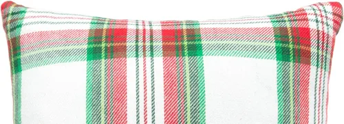 Miniatura 2 de C&F Home Carter - Almohada de Navidad tejida a cuadros, 18 x 18 pulgadas, color rojo