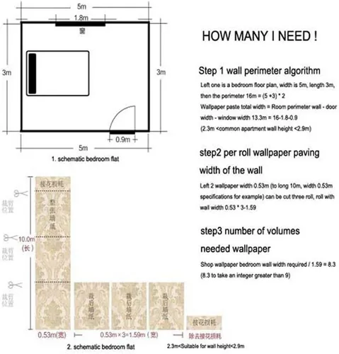 Miniatura 6 de QIHANG - Rollo de papel pintado en relieve profundo de damasco negro clásico europeo para sala de estar, hotel, TV, telón de fondo de 1.7 ft x 32.8