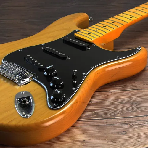 Miniatura 3 de FLEOR Golpeador precableado con pastillas Alnico 5, 3 bobinas simples, para guitarra eléctrica cargada - Negro