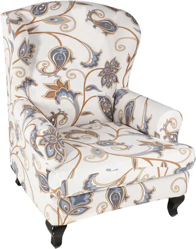 Miniatura 18 de KRFOONN Fundas para Silla con Respaldo de Alas, 2 Piezas, Fundas Elásticas de Elastano para Silla con Respaldo de Alas, Fundas para Sofá, Fundas
