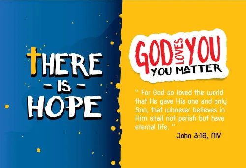 Tractos evangelísticos para evangelismo (paquete de 24) – Memory Cross "There is Hope" Tracto cristiano plegable interactivo para jóvenes y adultos