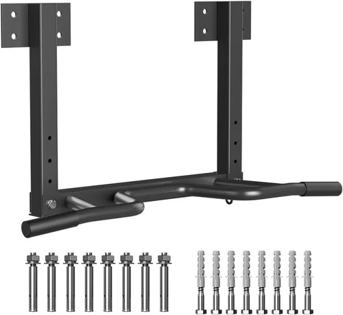 Miniatura 10 de Wall Mount Pull Up Bar, Joist Beam Rafter Mount Pull-up Bar, Ceiling Mounted Chin Up Bar for Home Gym with Punching Bag Hanger