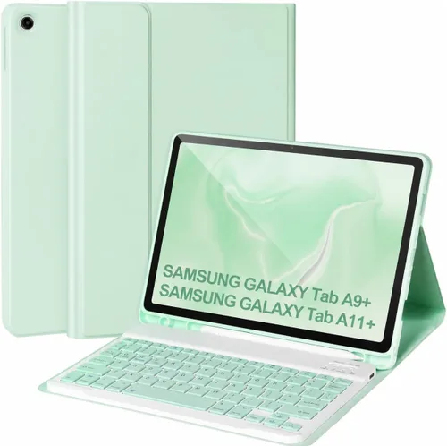Miniatura 11 de Funda con teclado para Samsung Galaxy Tab A9+/Plus 11'' 2023(SM-X210/X216/X218), funda con teclado para Samsung Tab A9+ con soporte para S Pen