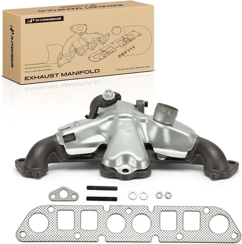 Miniatura 10 de Kit de colector de escape A-Premium con juntas, tuercas, pernos, arandelas y protector térmico [4Cyl 2.5L] Compatible con Jeep, Dodge y American