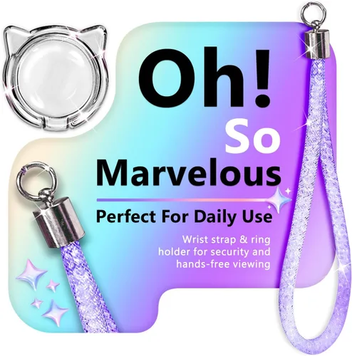 Miniatura 29 de NGB - Funda de teléfono diseñada para Samsung Galaxy S9+ Plus, morado/azul, con purpurina líquida para mujeres y niñas, con protector de pantalla