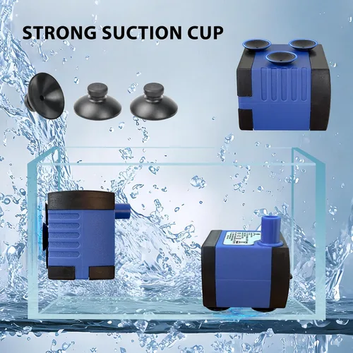 Miniatura 2 de CHANCS Bomba de agua de CA 110V 2.5W 160L/H 42GPH alta elevación 1.48ft pequeña bomba sumergible para humidificadores 2.5W x 160L/H