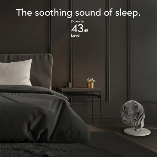 Miniatura 5 de Vornado Ventilador de mesa REFRESH 8 con almohadillas de aroma de aromaterapia, base giratoria, fácil de limpiar, 3 ajustes de velocidad
