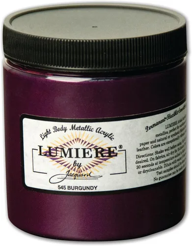 Miniatura 42 de Jacquard Lumiere Pintura para Tela de 2.25oz Turquesa Nacarado - Pintura Metálica para Tela, Cuero, Lienzo, Papel y Madera - Pintura Acrílica