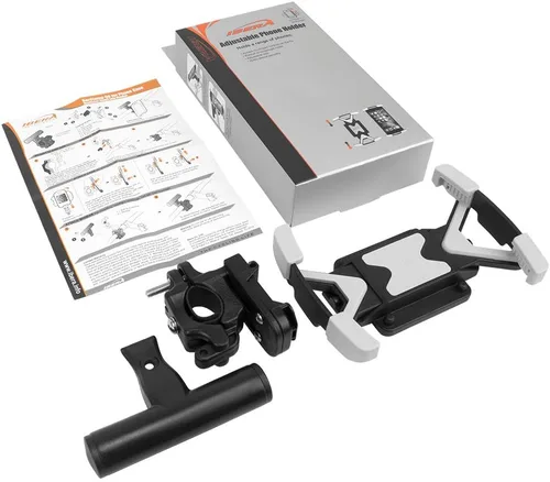 Miniatura 6 de Ibera Soporte para teléfono múltiple - Soporte de teléfono para bicicleta seguro y ajustable - Compatibilidad universal - Fácil instalación