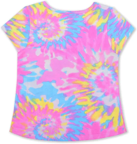 Miniatura 3 de My Little Pony 2 Piece Tie Dye T-Shirt and Matching Short Set for Girls Pink