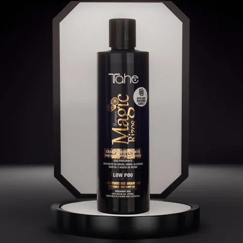 Miniatura 6 de Tahe Magic Rizos Champú Hidratante Bajo Poo para Cabello Rizado y Ondulado, Adecuado para el Método Rizado, 10.1 fl oz