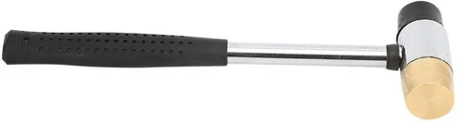 Miniatura 4 de Martillo de plástico para guitarra, cabeza de latón y goma, herramienta de martillo de trastes de doble cabeza, herramientas de anatomía