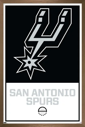 Miniatura 14 de Trends International NBA San Antonio Spurs - Póster de pared con logotipo 21, 22.375 x 34 pulgadas, paquete de póster y montaje prémium Paquete