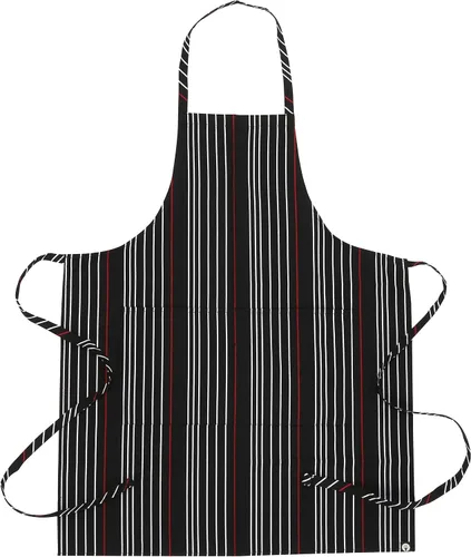 Miniatura 6 de Chef Works Delantal con babero a rayas unisex