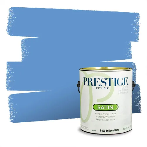 Miniatura 948 de Pintura Exterior + imprimación PRESTIGE, todo-en-uno, 1 galón, acabado mate, color comparable al Valspar* Royal Gray* VS151-Gris real