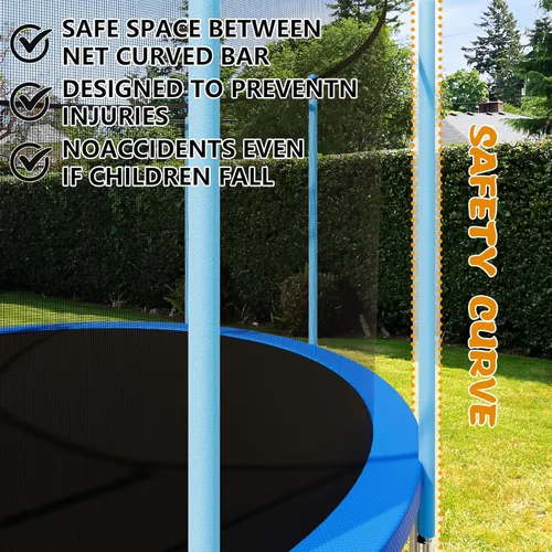 Miniatura 5 de ALTLER - Cama elástica al aire libre de 12 pies y 14 pies con cierre y escalera, cama elástica recreativa aprobada por ASTM para niños y adultos