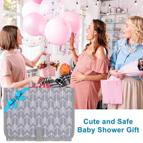 Miniatura 7 de Accmor Cambiador de pañales portátil, cambiador de bebé impermeable, almohadillas de cambio de pañales plegables para bebé Arrow