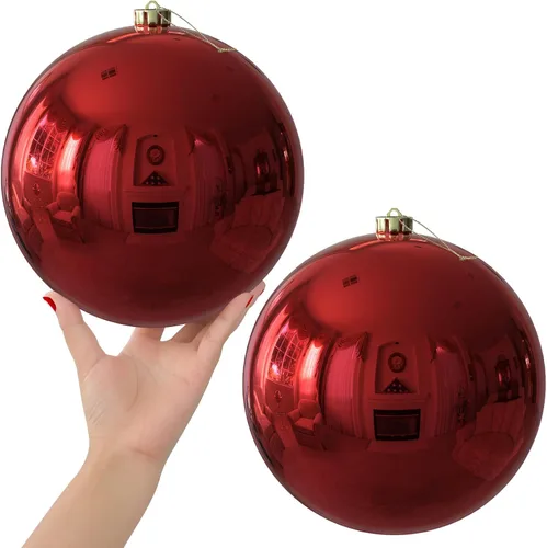 Miniatura 90 de Bolas de Navidad Grandes de 3.2" en Azul Bebé - Adornos para Árbol de Navidad, Bolas Colgantes Inastillables para Cumpleaños, Halloween, Boda