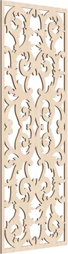 Miniatura 111 de Meadville Paneles decorativos de pared de madera con calado, 9 3/8 pulgadas de ancho x 24 3/8 pulgadas de alto x 1/4 de alto, aliso
