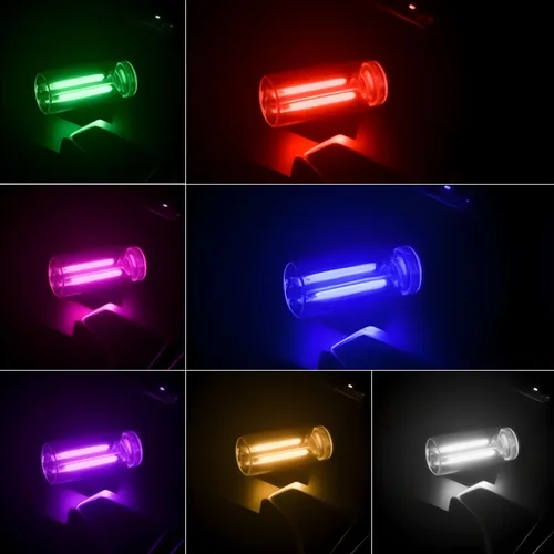 Miniatura 2 de 2 luces USB para coche, lámpara de ambiente retro con atenuación táctil, mini bombilla LED de botella de vidrio portátil, luces nocturnas