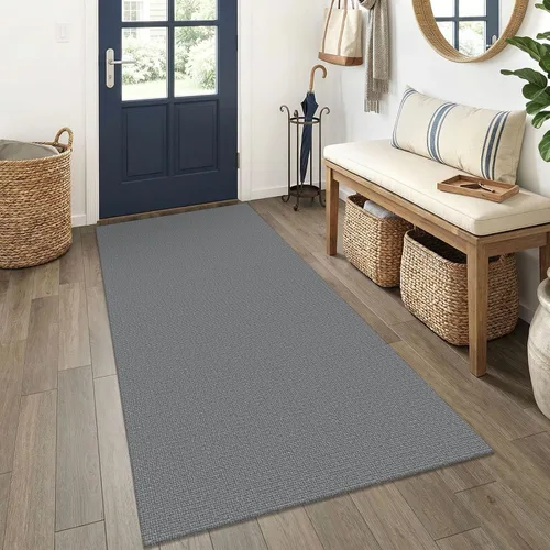 Miniatura 105 de EARTHALL Alfombra pequeña de 2 x 3 pies, lavable para entrada, antideslizante, trenzada, alfombra para puerta interior y exterior, alfombra tejida