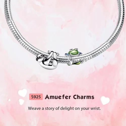 Miniatura 144 de Amufer S925 Charms for Women, compatible with Pandora Bracelets and Necklaces, Jewelry Gift