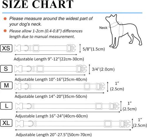 Miniatura 2 de Collares de perro personalizados con placa de nombre, etiquetas de identificación grabadas con collar de nailon reflectante, collar de neopreno