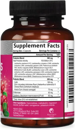 Miniatura 9 de Probióticos para mujeres 100 mil millones de UFC por porción - Probiótico para mujer para la salud digestiva 16 cepas únicas - Balance diario del pH