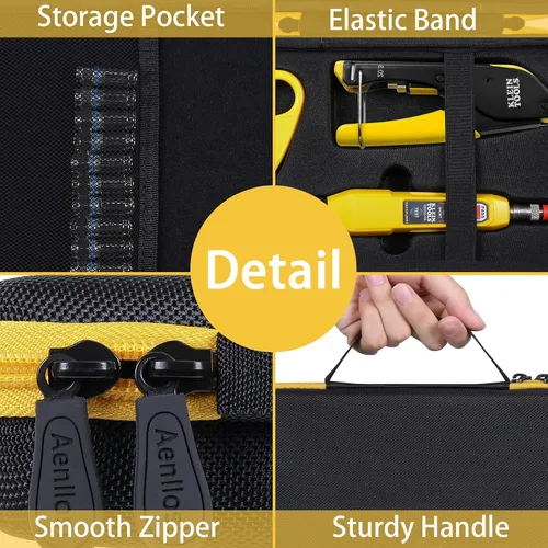 Miniatura 2 de Aenllosi Funda de transporte rígida de repuesto para herramientas y conectores de cable coaxial Klein Tools VDV002-818, soporte personalizado