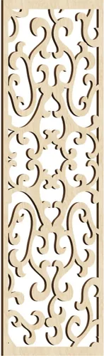 Miniatura 107 de Smithfield Paneles de pared decorativos de madera con calado, 13 3/8 pulgadas de ancho x 34 3/8 pulgadas de alto x 3/8 de alto, roble rojo rojo