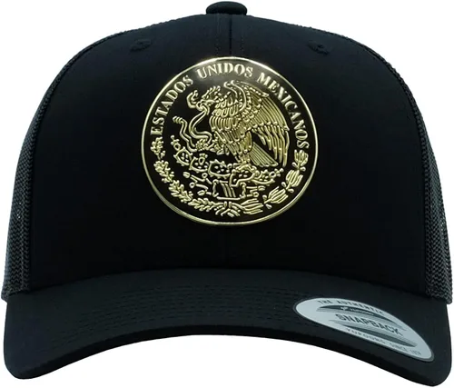 Miniatura 2 de The Pride Sombrero de bandera mexicana para hombres y mujeres, con parche de escudo personalizado, con detalles brillantes, águila mexicana