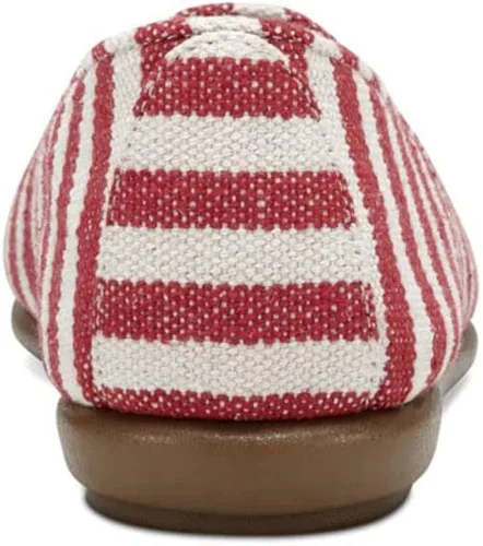 Miniatura 8 de Aerosoles Mocasines planos de moda para mujer, Rojo con rayas