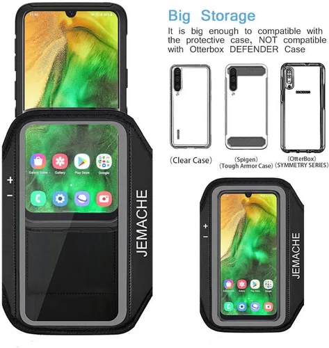 Miniatura 6 de Brazalete para Galaxy A56 A55 A54, resistente al agua, para gimnasio, correr, entrenamiento, para Samsung Galaxy A52 A53 A54 A55 A56 con soporte
