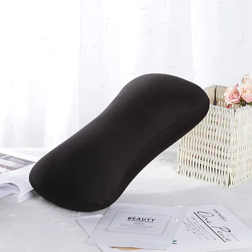 Miniatura 2 de ASkinds 2 almohadas cilíndricas de 15 x 7.8 pulgadas, cómodas almohadillas tipo hueso de microcuentas, cojín de tubo de cama para cabeza, cuello