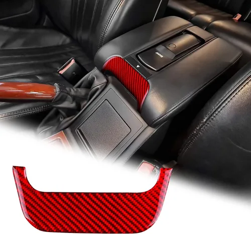 Miniatura 16 de AIRSPEED Para BMW M5 E39 Cubierta del marco de la caja del reposabrazos de la consola central, calcomanía de fibra de carbono accesorios interiores