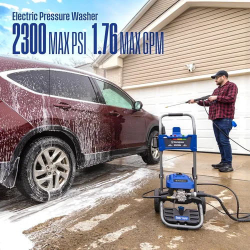 Miniatura 5 de Westinghouse WPX2300e Lavadora a presión eléctrica, 2300 PSI máximo y 1.76 GPM máximo, motor de inducción, tanque de jabón a bordo, pistola