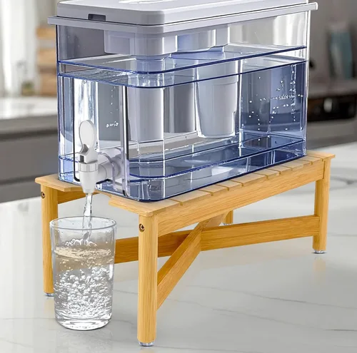 Miniatura 8 de Soporte para dispensador de filtro de agua, adecuado para dispensadores de agua de encimera con sistema de filtro, fácil de instalar, duradero